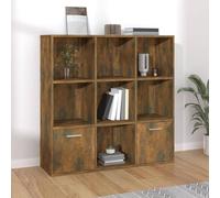 CSYQPDMBDL Estantería, Libreria, Estante de Almacenamiento de estantería, Unidad de estantería de Estante de Almacenamiento de exhibición de pie for Sala de Estar, Oficina en casa(Smoked Oak)