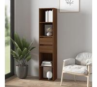 CSYQPDMBDL Estantería, Libreria, Estante de exhibición, estantería for Sala de Estar, hogar, Oficina, Muebles de Interior, estantería, Negro(Brown Oak)