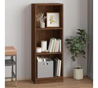 CSYQPDMBDL Estantería, Libreria, Estantes De Pie-Librería De 3 Niveles Roble Marrón 40x24x109 Cm Madera Contrachapada