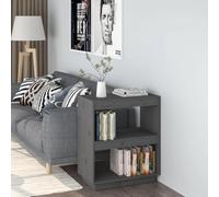 CSYQPDMBDL Estantería, Libreria, Estantes-Librería De Pie Gris 60x35x71 Cm Madera Maciza Pino