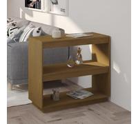CSYQPDMBDL Estantería, Libreria, Librería con estantes de pie, Muebles de Madera Maciza de Pino marrón Miel, 80x35x71 cm