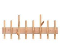 CSYQPDMBDL Perchero de Pared, Perchero Pared, Con tablero de madera maciza de haya, 4 a 13 ganchos, riel de montaje en pared for colgar abrigos, ropa y bolsos.(80 * 14cm)
