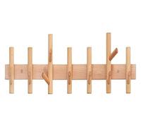 CSYQPDMBDL Perchero de Pared, Perchero Pared, Con tablero de madera maciza de haya, 4 a 13 ganchos, riel de montaje en pared for colgar abrigos, ropa y bolsos.(70 * 14cm)