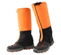 CSYQPDMBDL Polainas para Piernas, Protección de piernas for ciclismo, ideal for escalada, esquí, caza y senderismo.(Orange,X-Large)