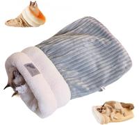 CSZALHLS Cat Sleeping Bag, Cat Winter Sleeping Bag, Winter Self Heating Cat Den Bed, Soft and Comfortable Plush Removable Cat Sleeping Bag Bed