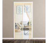 CT - Mosquitera para puerta de balcón de 125 x 240 cm, con marco Tesa, barrera contra insectos, color beige, protección para uso doméstico