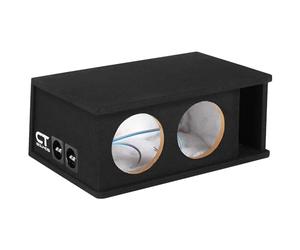 CT Sounds CT2X8 - Caja de subwoofer para Coche con Puerto de Corte Doble de 8 Pulgadas