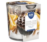 Ct Vela perfumada Vidrio Chocolate - Naranja 22u D7xh8cm