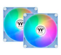Thermaltake CT140 ARGB Sync (Pack de 2) | Ventilador PC PWM 140mm ARGB 5V | Conexión Daisy-Chain | Gestión de Cables Optimizada | 9 Leds direccionables | hasta 1500 RPM | Azul Hortensia