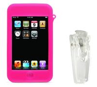 CTA Digital Funda de Silicona con Clip para iPod Touch 1G, Color Rosa