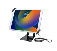 CTA Digital Soporte de Seguridad antirrobo Ajustable y Soporte POS para iPad Pro 9.7/10.5/12.9, iPad (2017), iPad Air y tabletas de 9.7-13 Pulgadas