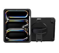 CTA - Funda Protectora para Tablet con Soporte Giratorio de 360° Integrado para iPad Pro de 13 Pulgadas (2024), Color Negro (PAD-PCGKPRO13)