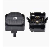 CTAB Apto for Volkswagen Golf 1992 1993 1994 1995 1996-1998 Interruptor de control de ventana Piezas de automóvil Luz de fondo verde Interruptor de ventana eléctrica(6 Pins)