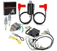 CTAB Kit de cableado, bobina de encendido, caja CDI, regulador y bujías for Yamaha Banshee 350 (1997-2001) 3GG-82590-20-00