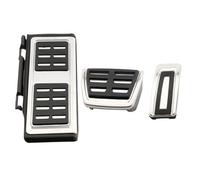 CTAB Pedales de coche LHD, reposapiés de freno de Gas, cubierta de Pedal compatible con Audi Q2 2016 2017 2018 2019 2020 2021, accesorios(AT with rest)