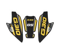 CTAB Protectores laterales for tanque de combustible de motocicleta, pegatinas de tracción, almohadilla antideslizante for rodillas de gas, for G310GS G310 GS 2024 2017-2023(Yellow-set)