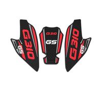 CTAB Protectores laterales for tanque de combustible de motocicleta, pegatinas de tracción, almohadilla antideslizante for rodillas de gas, for G310GS G310 GS 2024 2017-2023(Red-set)