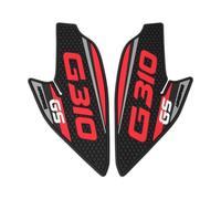 CTAB Protectores laterales for tanque de combustible de motocicleta, pegatinas de tracción, almohadilla antideslizante for rodillas de gas, for G310GS G310 GS 2024 2017-2023(Red)