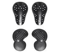 CTBQiTom Level 2 - Almohadillas protectoras de rodilla y cadera para pantalones de motocicleta, color negro, 4 unidades