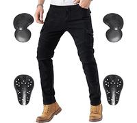 CTBQiTom Morradhose Herren Motorrad Hosen Motorrad Jeans Motorradhose Jeans Gepanzert mit CE Armung,Negro,36W/31L