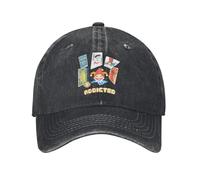 CTBYUTFZR Carta Casual de Balatro Adictos a Gorras de béisbol Unisex Desgastado Lavado Snapback Gorra Payaso al Aire Libre sin Estructura