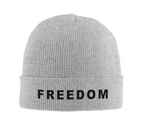 CTBYUTFZR Charlie Kirk Freedom Gorros de Gorro Gorro Skullies con patrón de Primavera Gorros Street Y2K Unisex para Adultos KPOP Térmica elástico