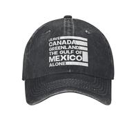 CTBYUTFZR Deja en Paz a Canadá Groenlandia Golfo de México Gorras de béisbol desgastadas Casca Snapback de EE. UU. Al Aire Libre Gorra Ajustable para Viajes Todo Tipo de Temporada