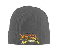 CTBYUTFZR El Secreto de Monkey Island con Gorro de puño de Punto con puño y Gorro de Calavera para Gorro de Jersey de Invierno Unisex