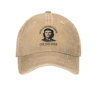 CTBYUTFZR Ernesto Che Guevara Gorra de béisbol Cuba Unisex Desgastado Sombrero Snapback Lavado Rebelde Cubano Guerrillero Outdoor All Seasons Traveler Hat