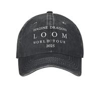 CTBYUTFZR Gorras de béisbol de Imagine Dragons Loom Álbum Vaquero Desgastado Punk Tour Snapback Snapback Unisex Entrenamiento al Aire Libre Sombreros Ajustables