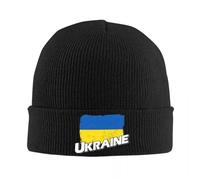 CTBYUTFZR Gorros de Gorro con Bandera de Ucrania Gorro de Punto Gorro elástico de Gimnasio Unisex para Adultos Gorros de Primavera Casuales Personalizados para Gorros de Gorro Regalo
