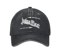 CTBYUTFZR Judas Priest Gorra de béisbol de Acero británico de Asfalto Banda Vintage de Vaqueros Desgastados música Snapback para Hombres y Mujeres Gorras Ajustables para Exteriores
