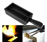 CTcar Molde de lingote de hierro fundido para lingotes de oro de 100 onzas, pan de hierro fundido, ideal para fundir, fundir, fundir, terminar oro, plata, cobre, aluminio, latón, metales preciosos