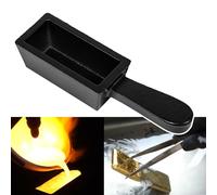 CTcar Molde de lingote de hierro fundido para lingotes de oro de 25 onzas, pan de hierro fundido, ideal para fundir, fundir, fundir, terminar oro, plata, cobre, aluminio, latón, metales preciosos