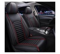 CTCYWLWAYZ Funda Asiento Coche Fundas Asiento Coche Cuero Universal para Suzuki para Igheritage para Wagon R Sx4 2008 para Grand Vitara para Swift para Kizashi(Black Red Line Front)