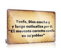 CTDF Letrero decorativo con texto en inglés "God's Plan: A Confused Mouse In Its Pobber - Cartel de hojalata para decoración de bar para hombre cueva (20 x 30 cm)