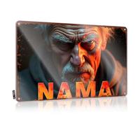 CTDF Letreros de estaño para bar, retrato ardiente de un anciano con texto en negrita, letrero de cueva de hombre para hombres, divertidos letreros vintage (20 x 30 cm)