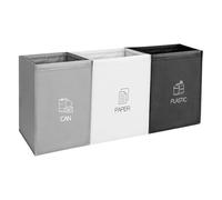 CTDMJ® Contenedores de reciclaje reutilizables, 3 paquetes de bolsas de reciclaje con asa, impermeables, bolsas de reciclaje, juego de bolsas de reciclaje para cocina, hogar y oficina