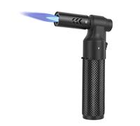 CTDMJ® Soplete de cocina de butano, encendedor de llama grande, recargable, portátil, mini soplete de soplete ajustable para camping, hornear, soldadura culinaria, cocina, soldadura, barbacoa (sin