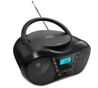 CTDZLED Reproductor de CD portátil Boombox con radio FM, altavoz Bluetooth, alimentación CA/batería, compatible con CD/CD-R/RW/USB/BT/AUX, pantalla LCD, conector para auriculares, regalos para padres