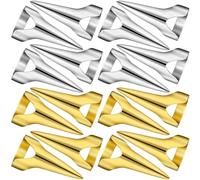 CTEAKOP 16 piezas de herramientas para separar y seleccionar el cabello, anillos de separación de pelo retro dorado y plateado, peine de separación para trenzas, rizos, extensiones de cabello