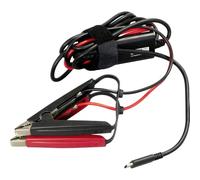 CTEK CS Free USB-C Cable Pinzas para Batería 12V, Portátil | Suministre energía al CS Free desde la batería de servicio de 12V en cualquier lugar