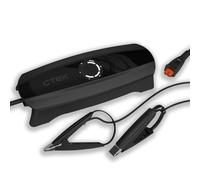 CTEK CS One (Gen 2) con Wi-Fi, Cargador de batería Inteligente de 12 V y mantenedor con Control de aplicación, monitoreo Remoto, Carga adaptativa y Abrazaderas sin polaridad para Coche y Motocicleta