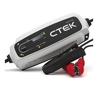 Ctek Cargador de baterías CT5 Time To Go 12V 5A - Mantenedor, contador regresivo y modo AGM