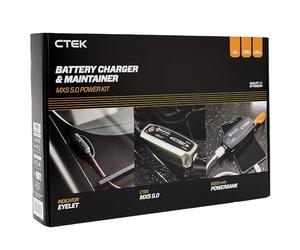 CTEK MXS 5.0 Power Kit - Batterieladegeät - 12 V 5 A - INKL. Powerbank 40-696