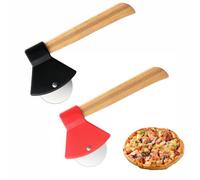 CTForest 2 Piezas Cortador de Pizza en Forma de Hacha, Acero Inoxidable para Pizza, Afilada y Duradera, Ideal para Pizza,Pasteles