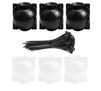 CTForest 6 Piezas Dispositivo Enraizamiento Plantas Injerto, Bola Enraizamiento, Dispositivo Enraizamiento Plantas, Adecuado Injertos Plantas, Esquejes Enraizamiento(Negro, Blanco)