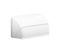 CTForest Blanco Caja Impermeable para Enchufe de Interruptor, Cubierta Protectora de Doble Enchufe, Protege el Enchufe de las Influencias Ambientales como el Polvo y la Humedad