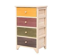ctg CóModa, DiseñO Multicapa, Tipo de CajóN Gabinete Lateral de Sala de Estar de Madera Maciza Simple, Adecuado para Dormitorio, HabitacióN de NiñOs/Color de Madera/M