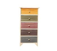 ctg CóModa, DiseñO Multicapa, Tipo de CajóN Gabinete Lateral de Sala de Estar de Madera Maciza Simple, Adecuado para Dormitorio, HabitacióN de NiñOs/Color de Madera/L